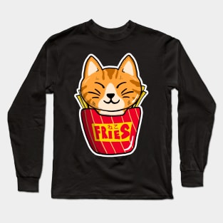 Cat Fries Long Sleeve T-Shirt